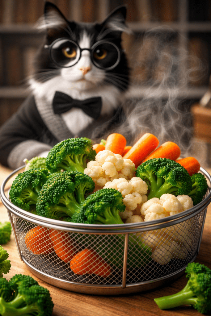 legumes no vapor crocantes caseiro