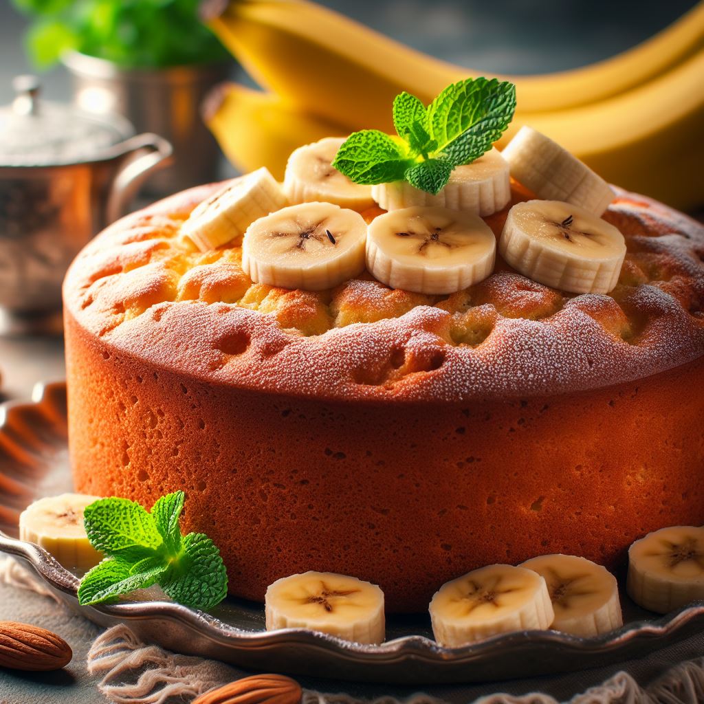 Bolo de Banana Fofinho