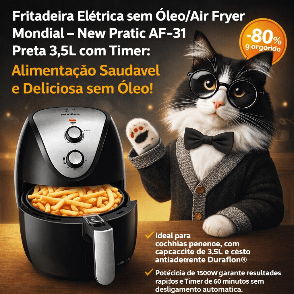 Fritadeira Air Fryer New Pratic