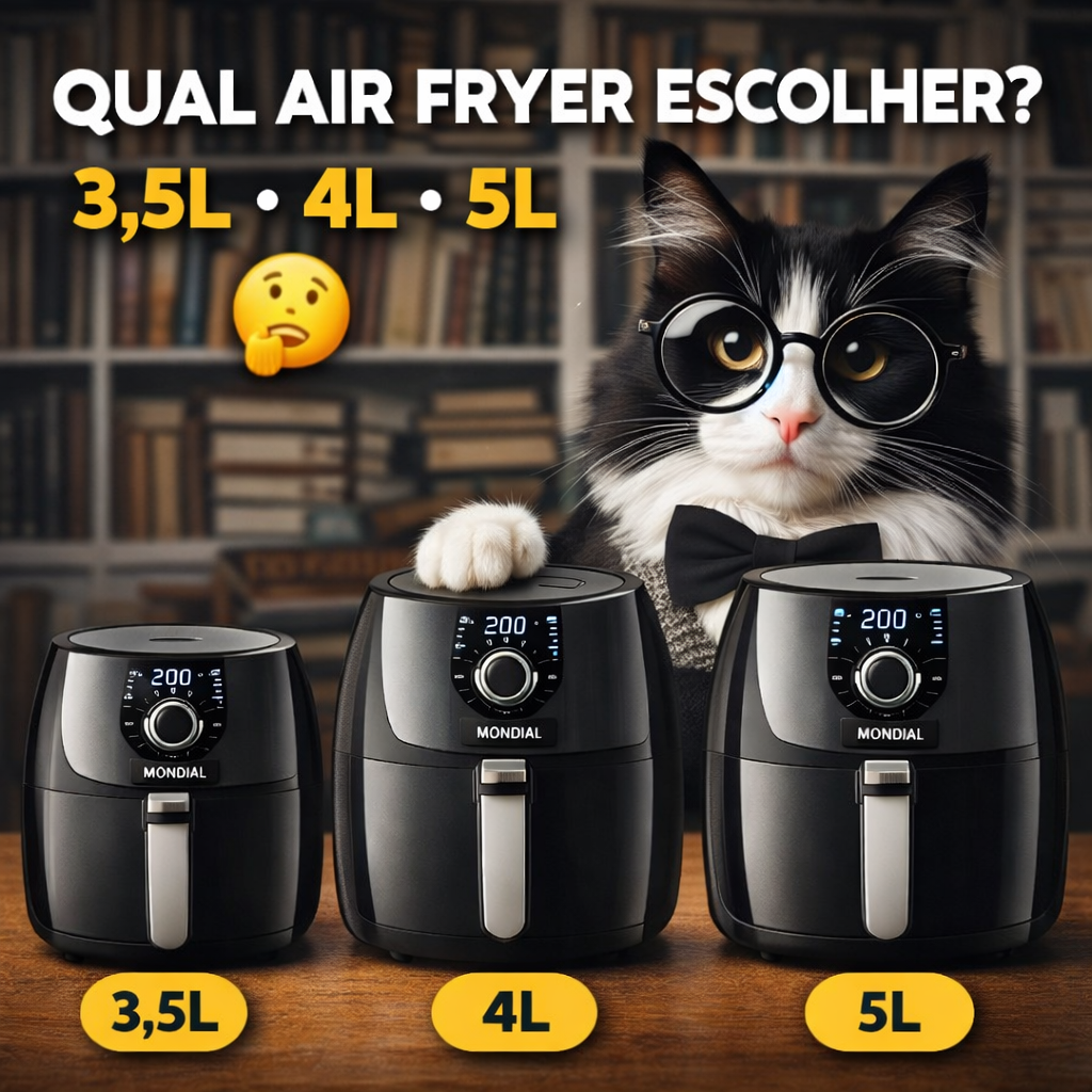 Air Fryer Mondial: Qual Tamanho Escolher? 1 Air Fryer Mondial: Qual Tamanho Escolher?