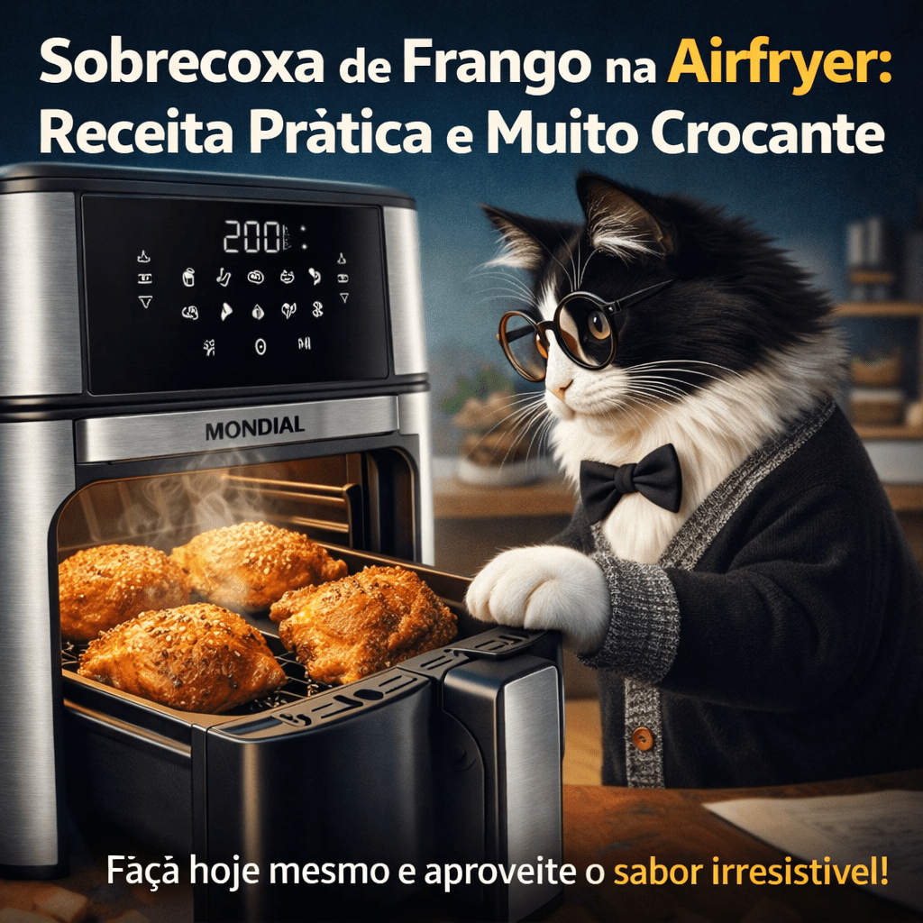 Sobrecoxa de Frango na Airfryer 3 Sobrecoxa de Frango na Airfryer