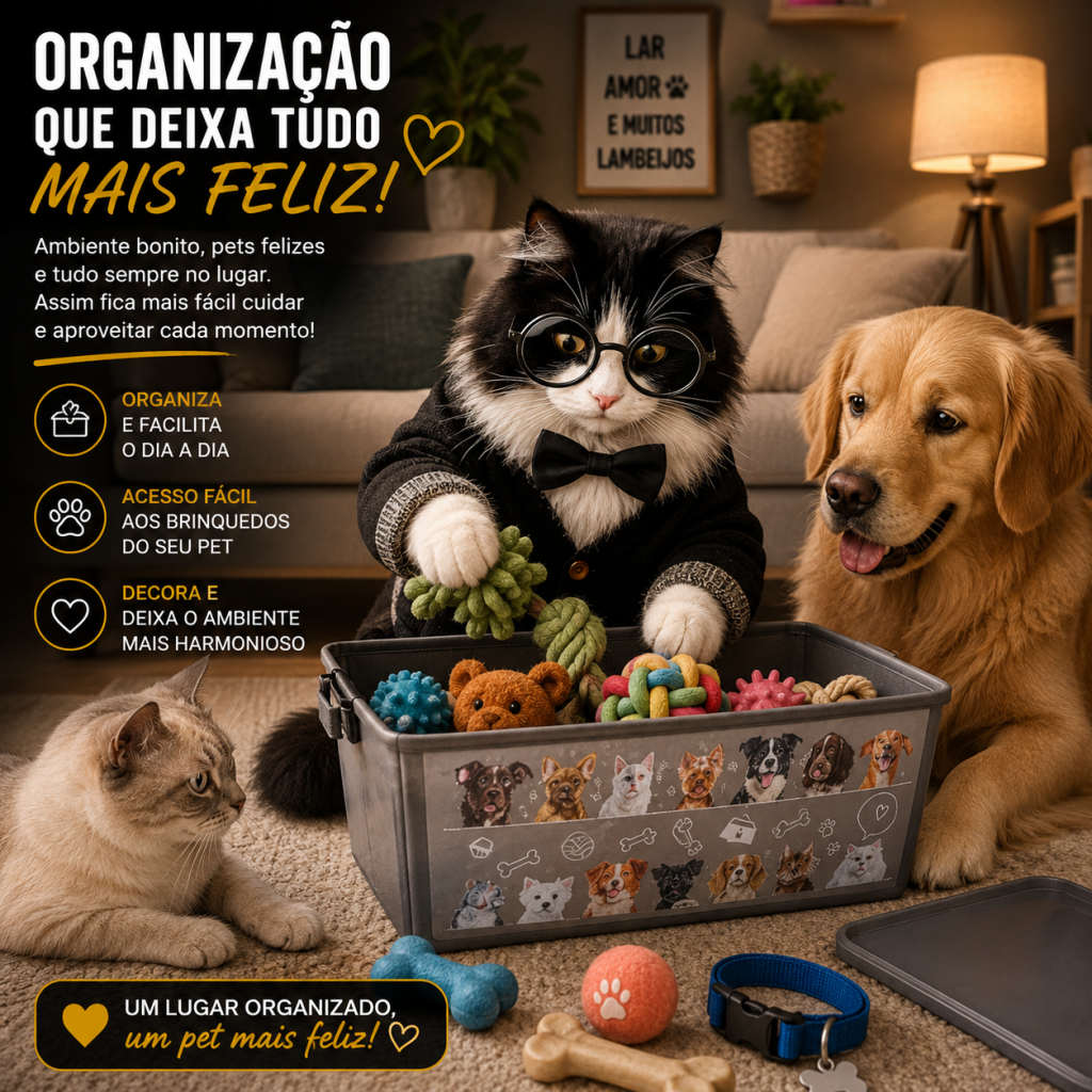 Como Organizar Brinquedos de Pet na Sala de Forma Prática 5 Como Organizar Brinquedos de Pet na Sala de Forma Prática