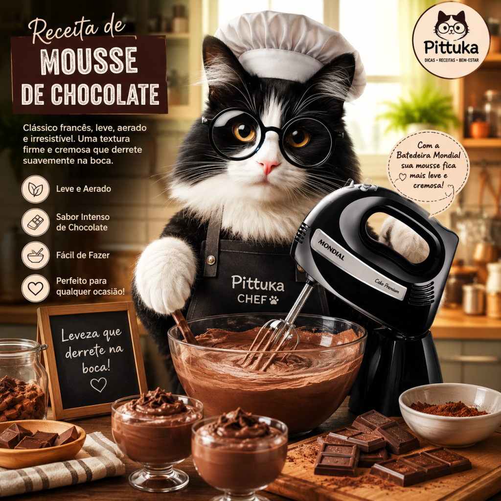 Mousse de Chocolate Aerado de 3 Ingredientes 11 Mousse de Chocolate Aerado de 3 Ingredientes