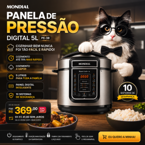 Panela de Pressão Elétrica Digital Mondial Master Cooker 5L: Vale a Pena em 2026?