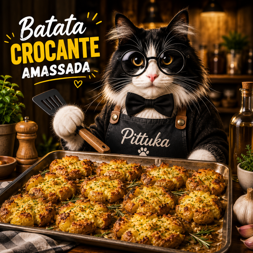Batata Crocante Amassada (Smashed Potatoes)