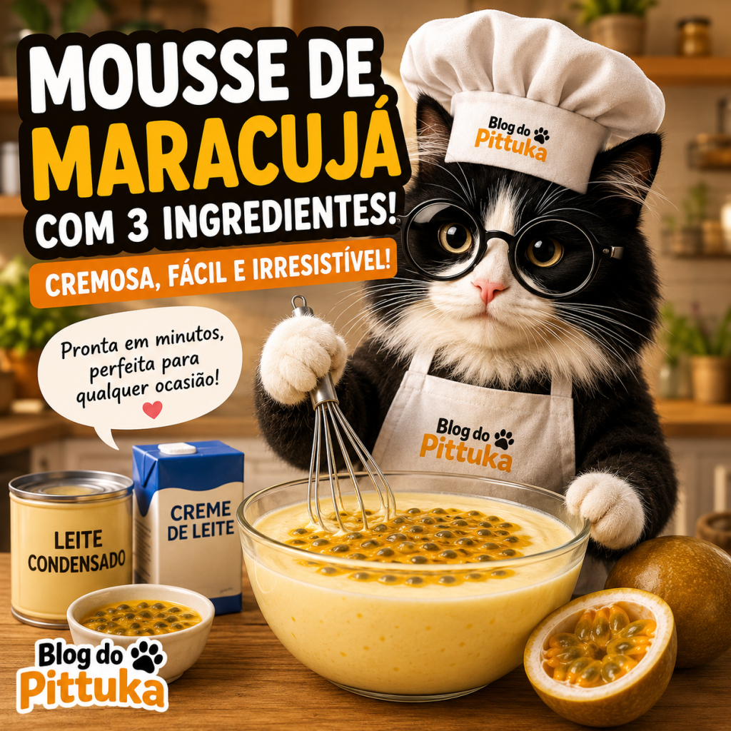 Mousse de Maracujá Cremosa com 3 Ingredientes