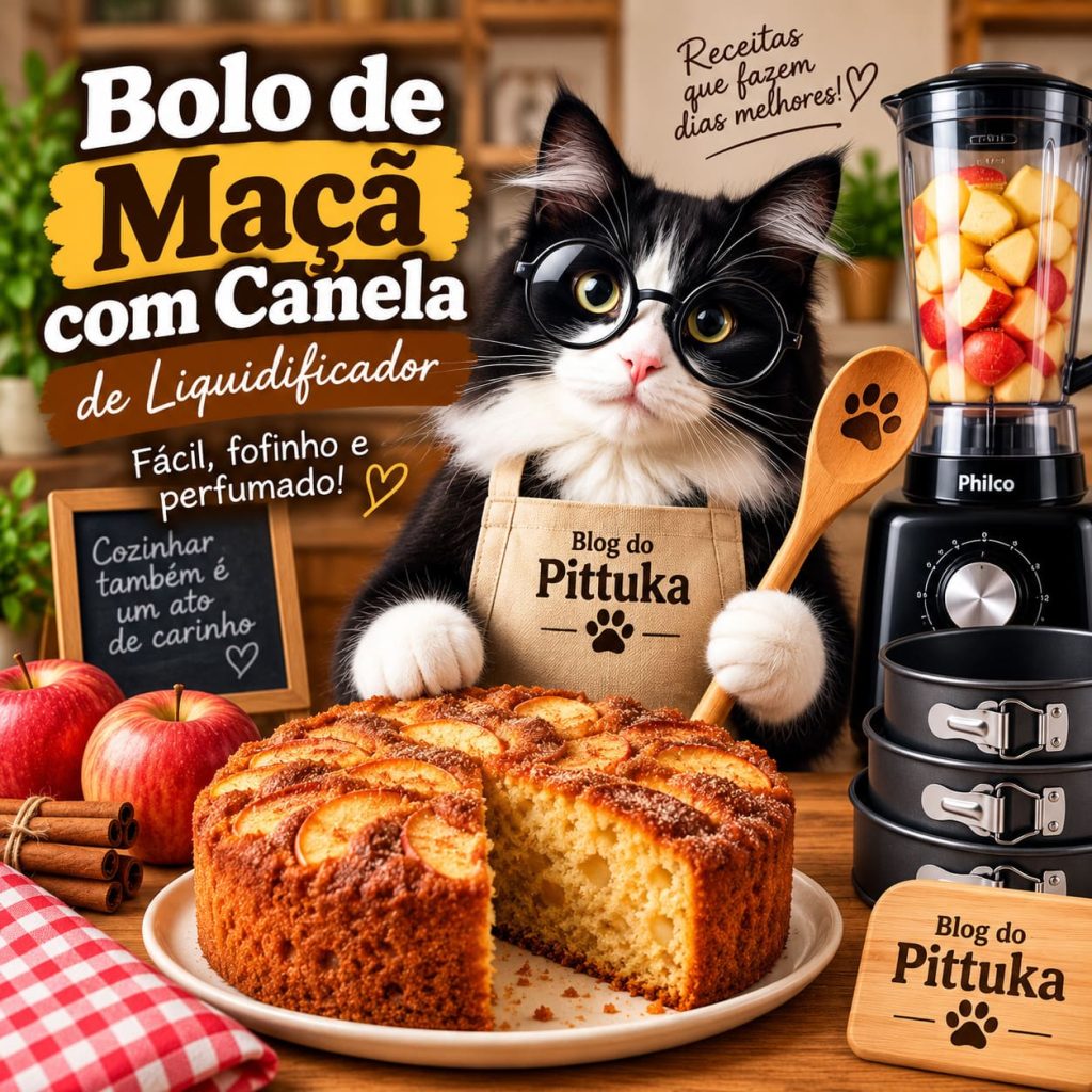 Bolo de Maçã com Canela de Liquidificador: Fácil e Fofinho 10 Bolo de Maçã com Canela de Liquidificador: Fácil e Fofinho