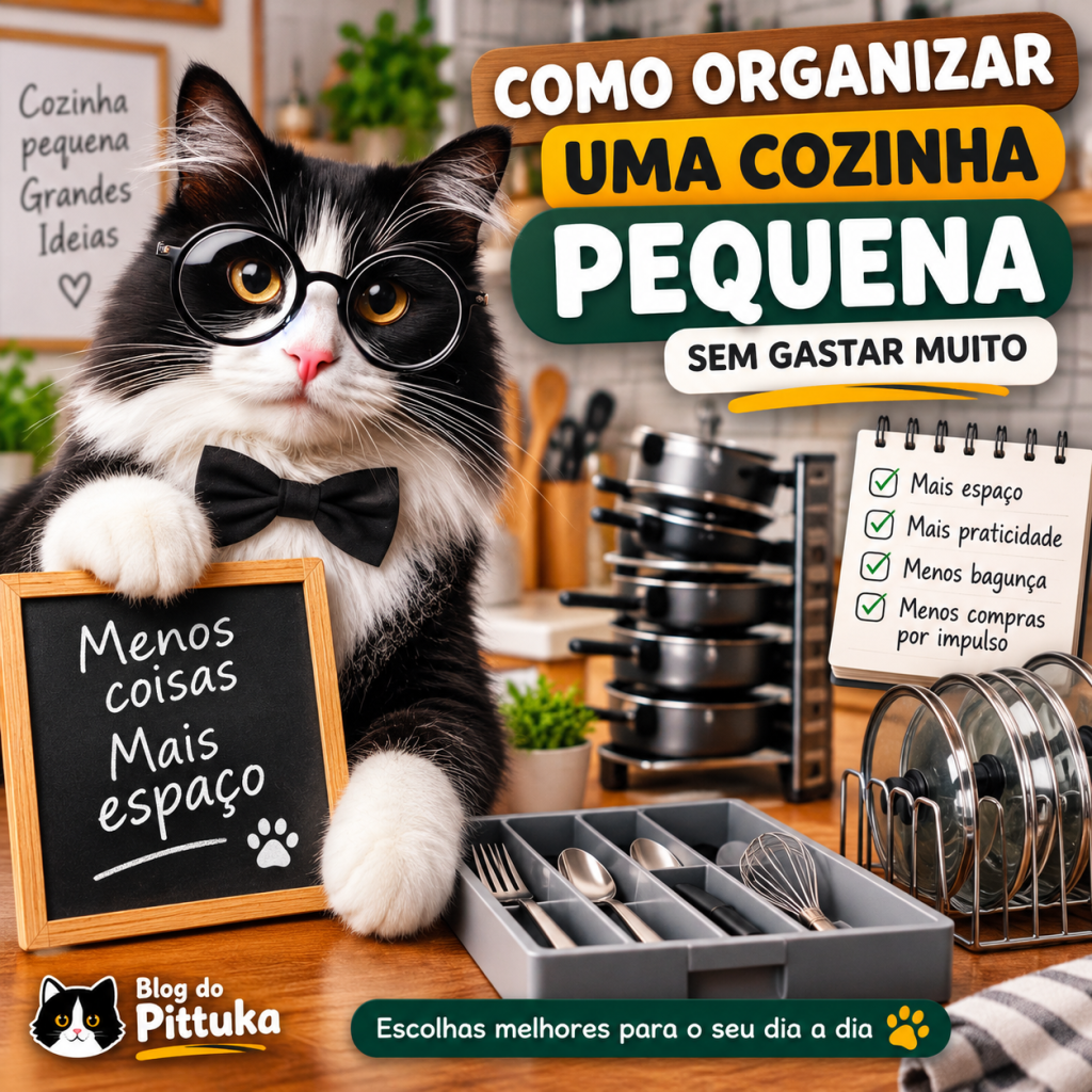 Como Organizar uma Cozinha Pequena sem Gastar Muito